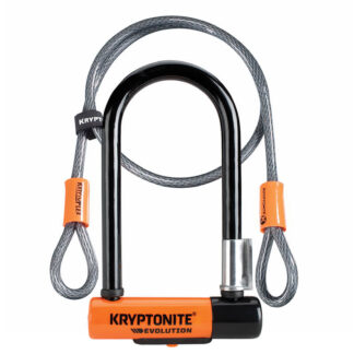 Kryptonite Evolution Mini-7 U-Lock with 4 Foot Cable and Flexframe Bracket