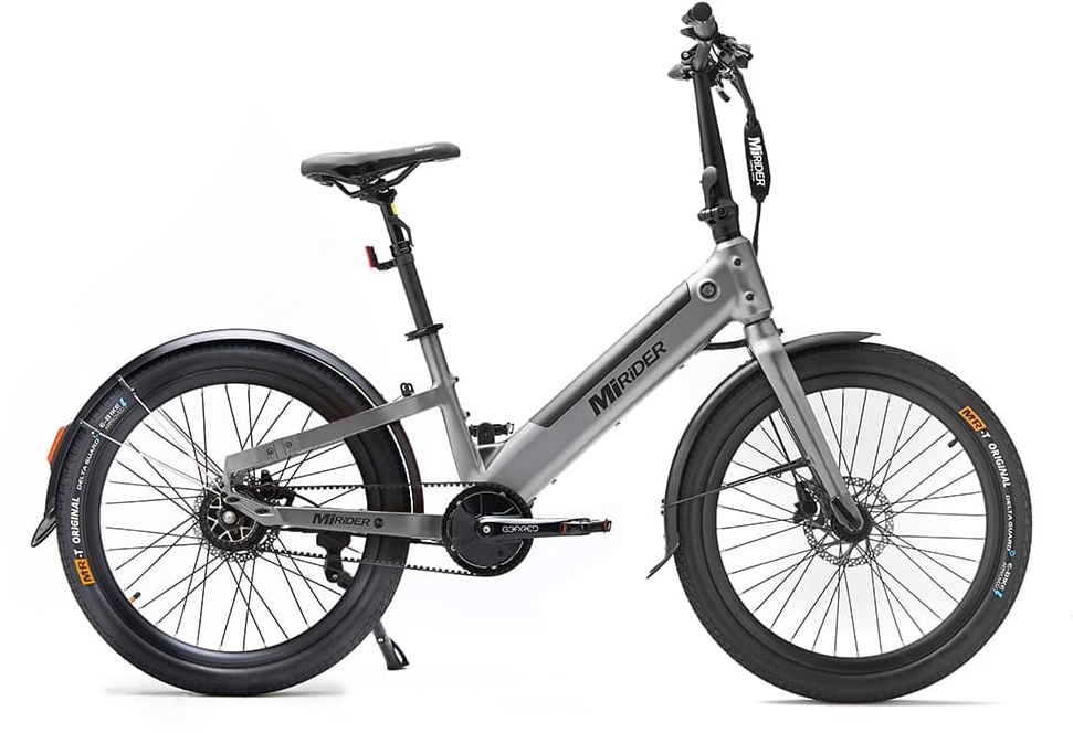 MiRiDER 24 Compact Step Through Electric Bike Onyx Grey
