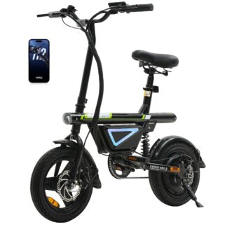 U1 Foldable Electric Bike 500W - EB1S Black (Non-Folding)
