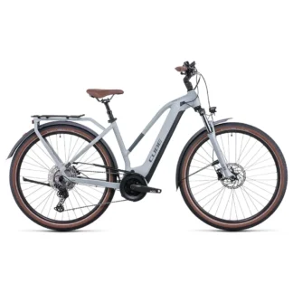 Cube Touring Hybrid Pro 625 Trapeze Electric Bike Lunar/Grey