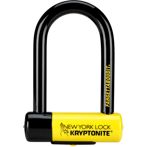 Kryptonite New York Fahgettaboudit U-Lock Sold Secure Diamond Black / Yellow - Cycles UK