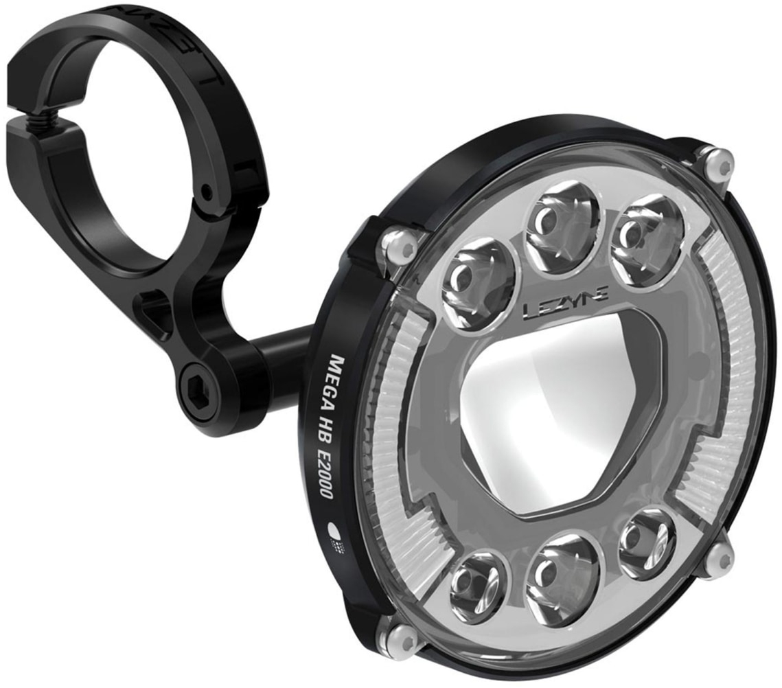 Lezyne E-Bike Mega HB StVZO E2000 Front Light 2000 Black - Cycles UK