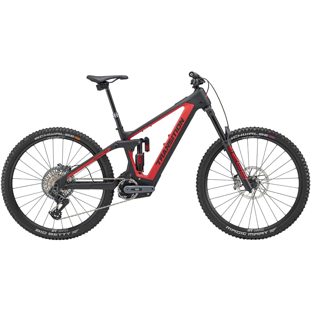 Transition Repeater PT GX AXS Carbon Electric Bike 2024 Bonfire Red