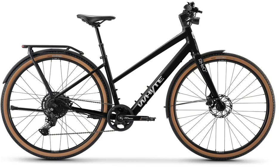 Whyte 2026 RHeO 3 ST Electric Hybrid Bike Small Gloss black with silver - Cycles UK