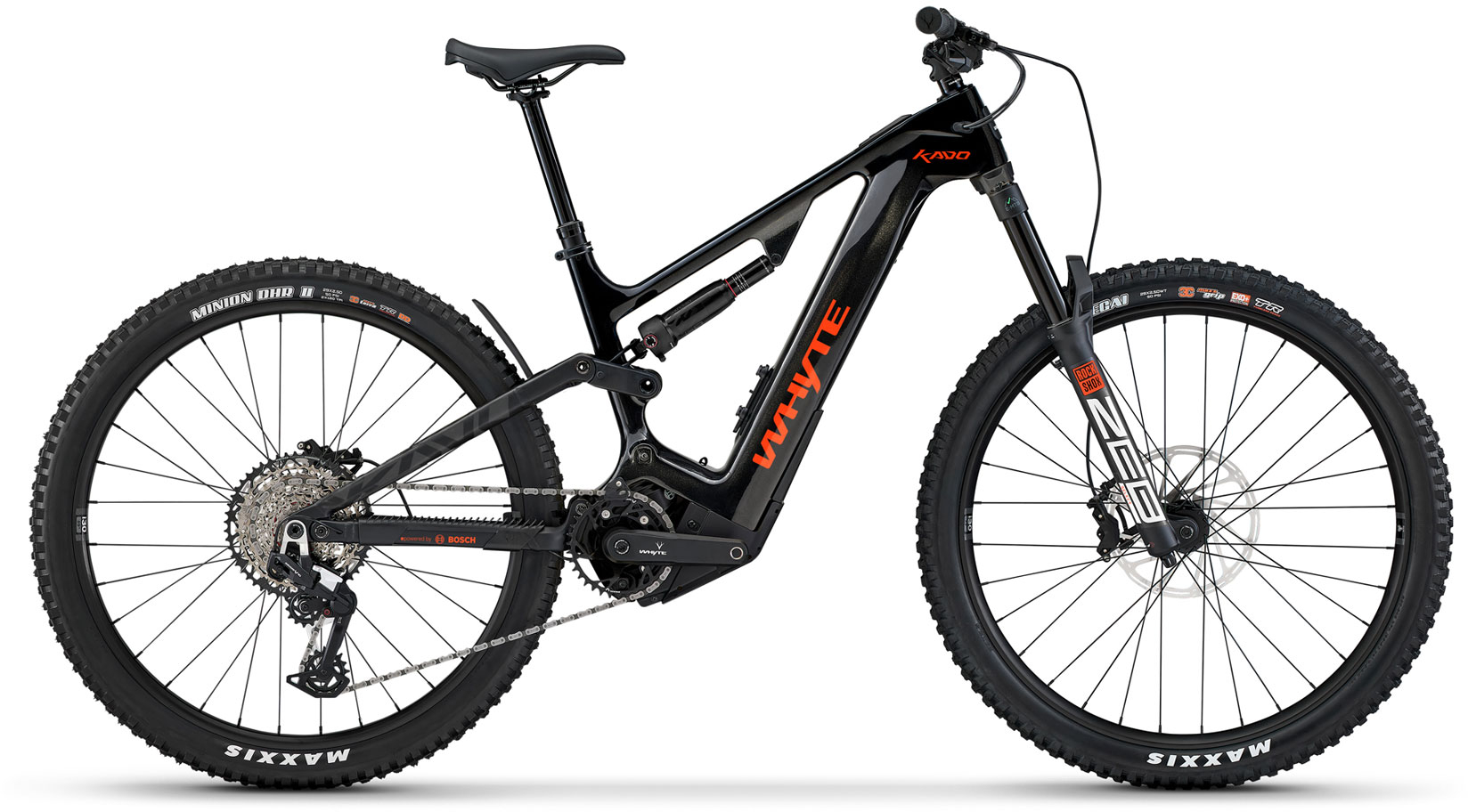 Whyte 2026 Kado RS Full Suspension Electric Mountain Bike LARGE Monarch black (gloss) - Cycles UK